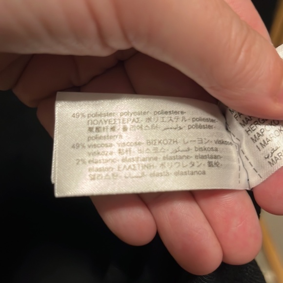 Zara Black Bodycon Super Maxi Crowl Neck Long Sleeve Dress a265 - Picture 4 of 5